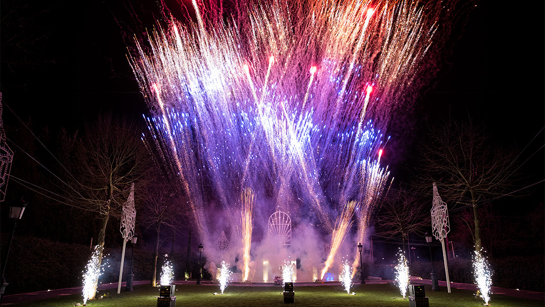 Fuochi d'artificio serali